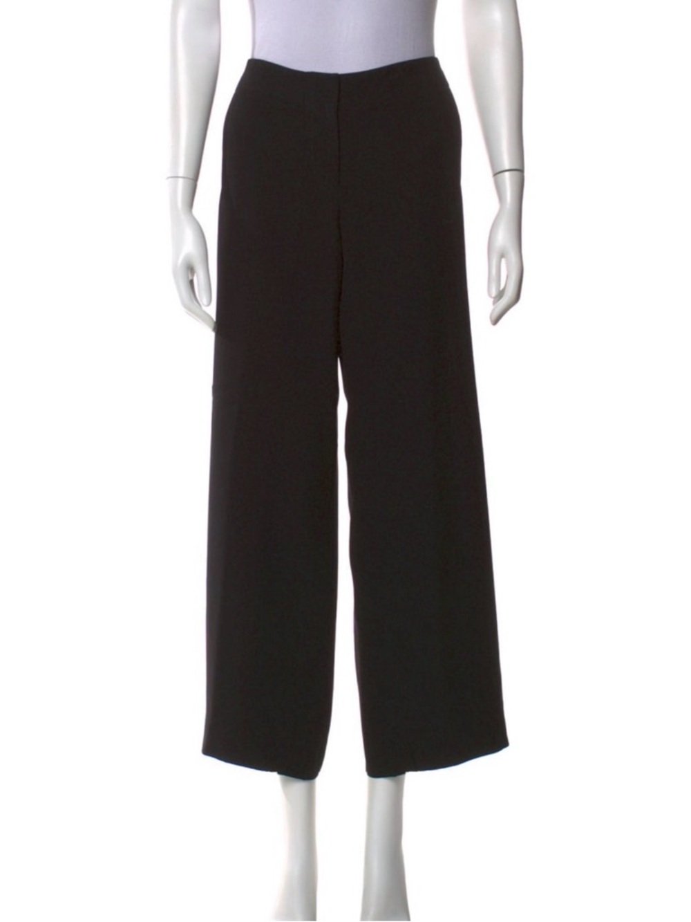 Hermes Black Wide-Leg High-Rise Trousers
